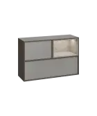 ERE H1231 P horní modul, pravý, 2-výklop/nika, 770x1200x400, metalická